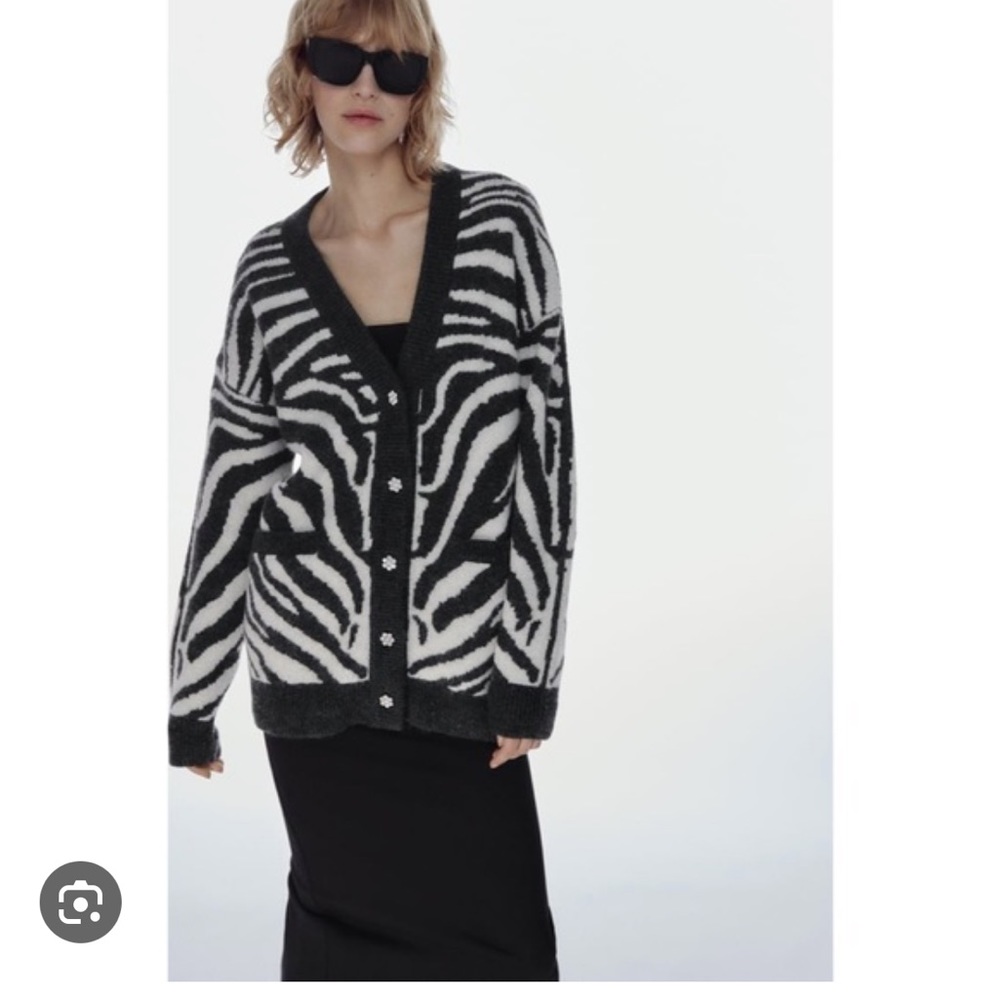 Zara rhinestone cardigan